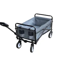 Intexca Mini Foldable Multi-function Wagon For Shopping, Travel - Grey