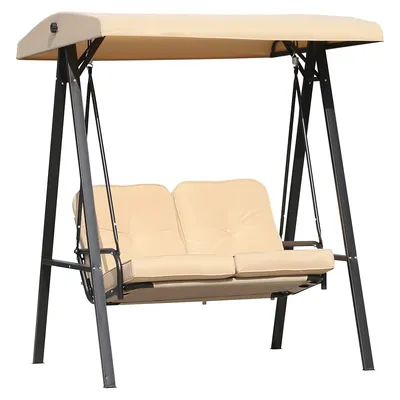 2-seat Covered Outdoor Swing Chair