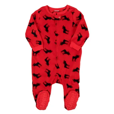 Kids Footed Sleeper Fleece Christmas Pajamas