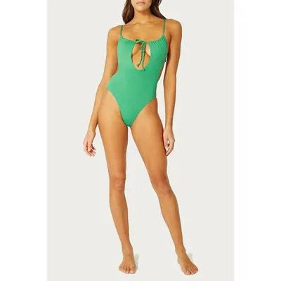 Ruched Cutout One Piece