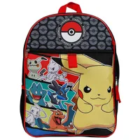 Pokemon Pokeball Characters Pikachu 5 Piece 16" Backpack Set