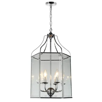 Maury 6 Light Up Chandelier With Chrome Finish