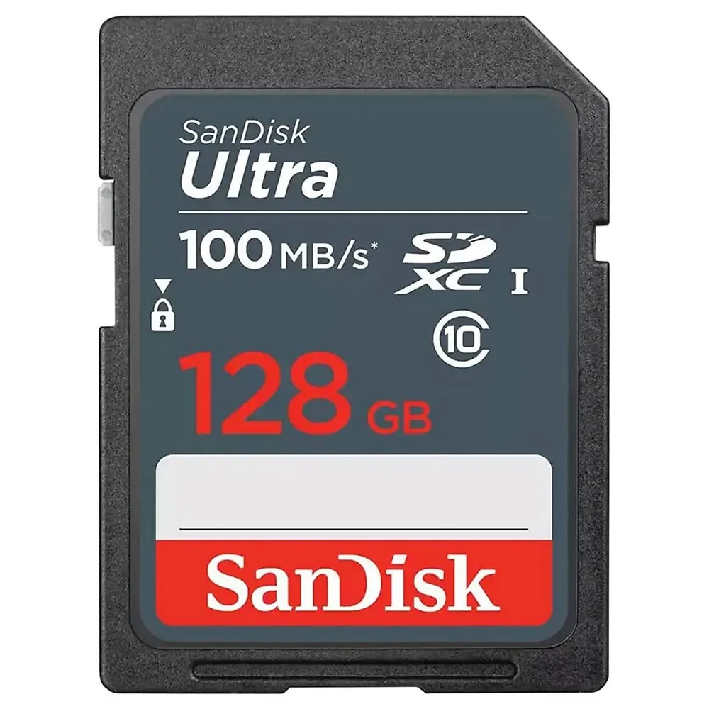 SanDisk Ultra 128GB SDXC UHS-I Memory Card up to 80MB/s  (SDSDUNC-128G-GN6IN), Black