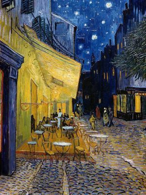 Cafe Terrace At Night Poster Print - ()