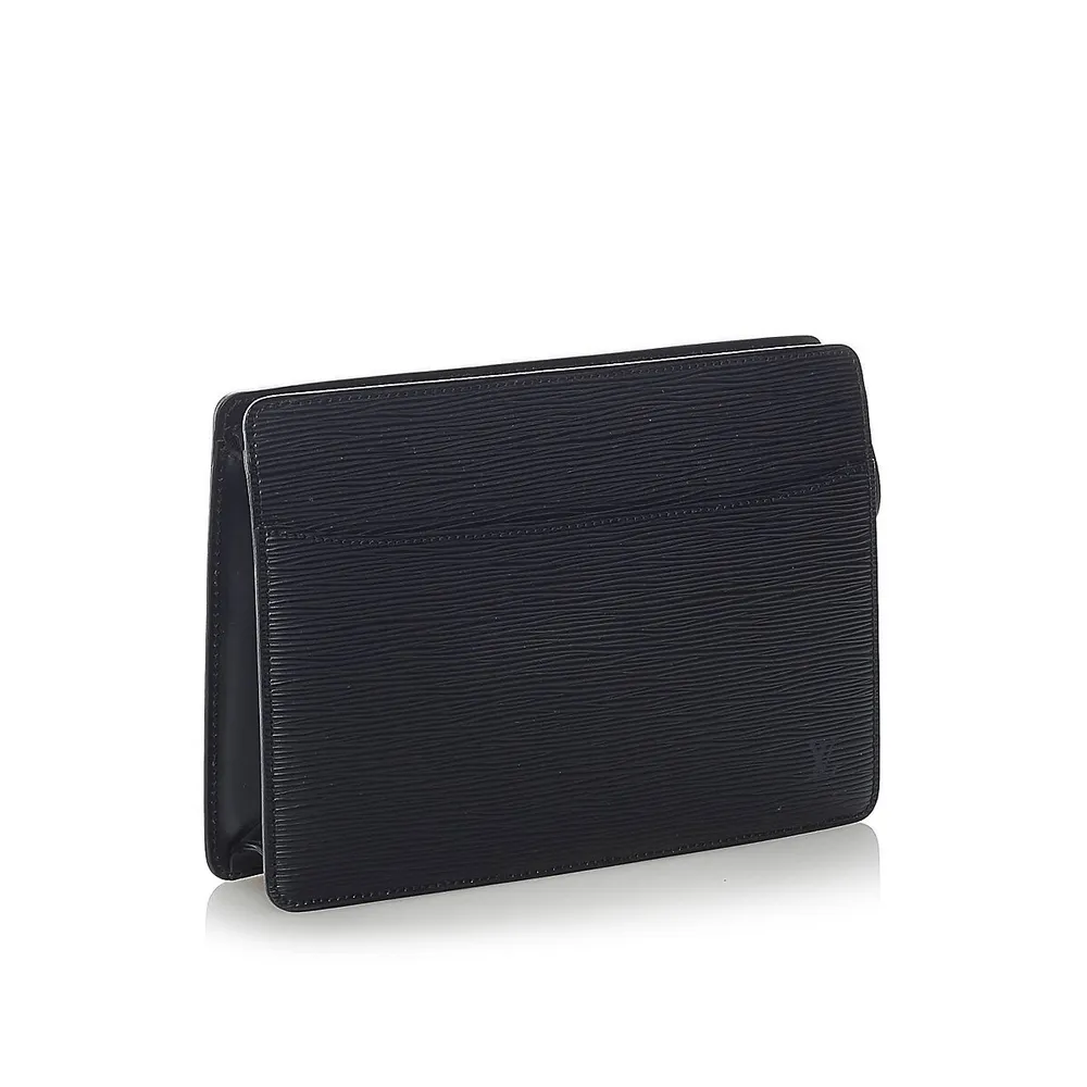 Louis Vuitton Black/Rainbow Taiga Leather A4 Pouch Bag