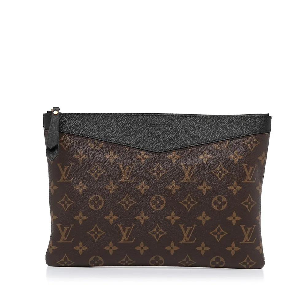 Louis Vuitton Monogram Partition Wristlet Pouch Bag