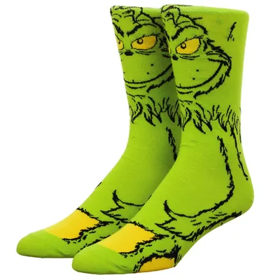 The Grinch Character Animigos Crew Socks