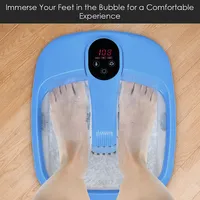 Portable Electric Foot Spa Bath Automatic Roller Heating Motorized Massager