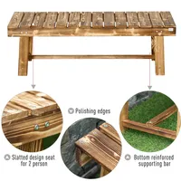 Outdoor Wood Garden Bench