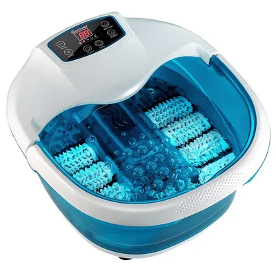 Foot Spa Bath Tub W/heat & Bubbles & Electric Massage Rollers