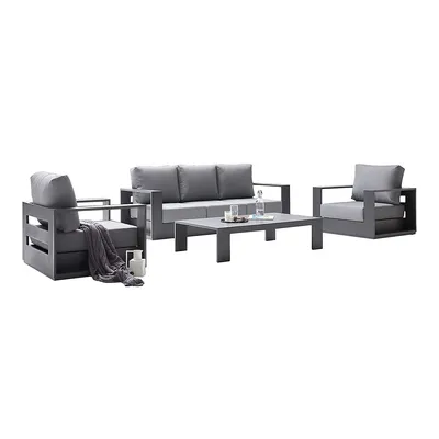 Ficarazzi Outdoor Sofa Chair Set & Coffee Table
