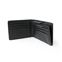 Slim Men's Wallet With Zippered Pocket