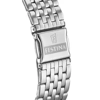 Classic Metal Stainless Steel Watch In Silver