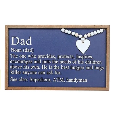 Framed Definition Of Dad Sign