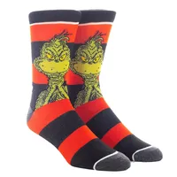 The Grinch Big Face 3 Pack Crew Socks