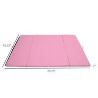 4’ X 6‘ Pu Leather Gymnastics Mat Pink