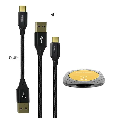 2-pack Usb C Cable 5a (0.4ft+6ft)