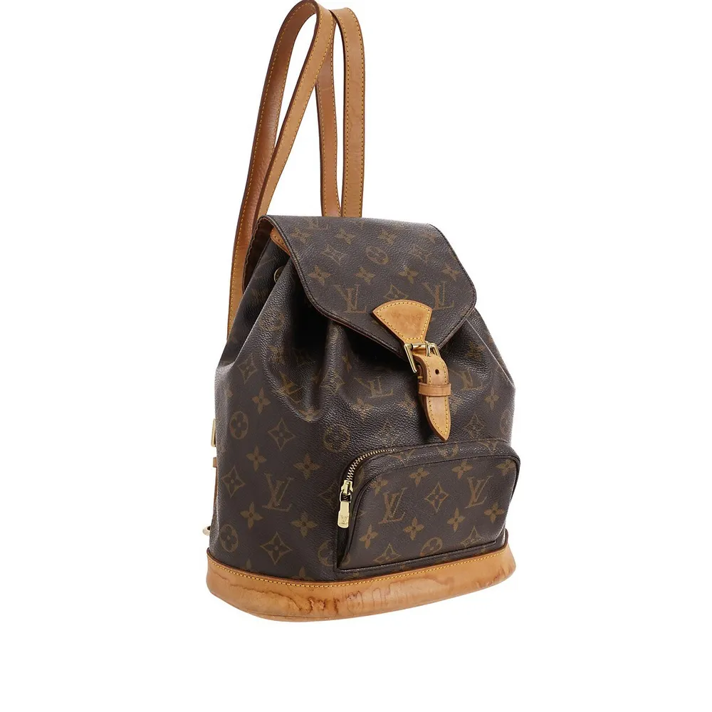 Louis Vuitton Montsouris Mm Backpack (Authentic Pre-Owned) Leather