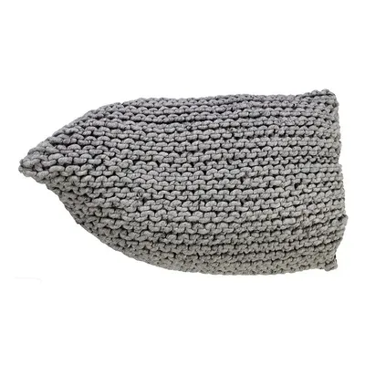 Handmade Knitted Woolen Beanbag Natural Grey