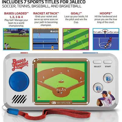 Bases Loaded Pocket Player - Collectible Handheld Game Console With 7 Games