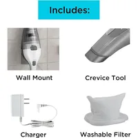 Wireless Hand Vacuum Cleaner With Washable Filter And Wall Charger