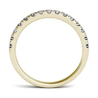 Forever One 1.9mm Round Moissanite Wedding Band, 0.38cttw Dew