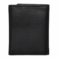 Leather Rfid Trifold Wallet In Gift Box