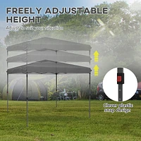 10x10 Adjustable Pop Up Canopy W/ 1-button Push Carry Bag