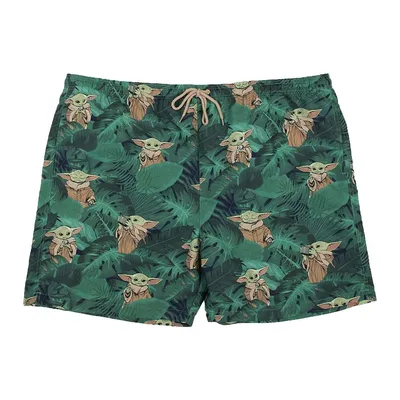 Star Wars Grogu Baby Yoda Tropical Swim Shorts