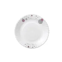 LAOPALA CLASSIQUE Quarter Plate 6 PCS -Mystrio White Quarter Plate (Pack of 6, Microwave Safe)