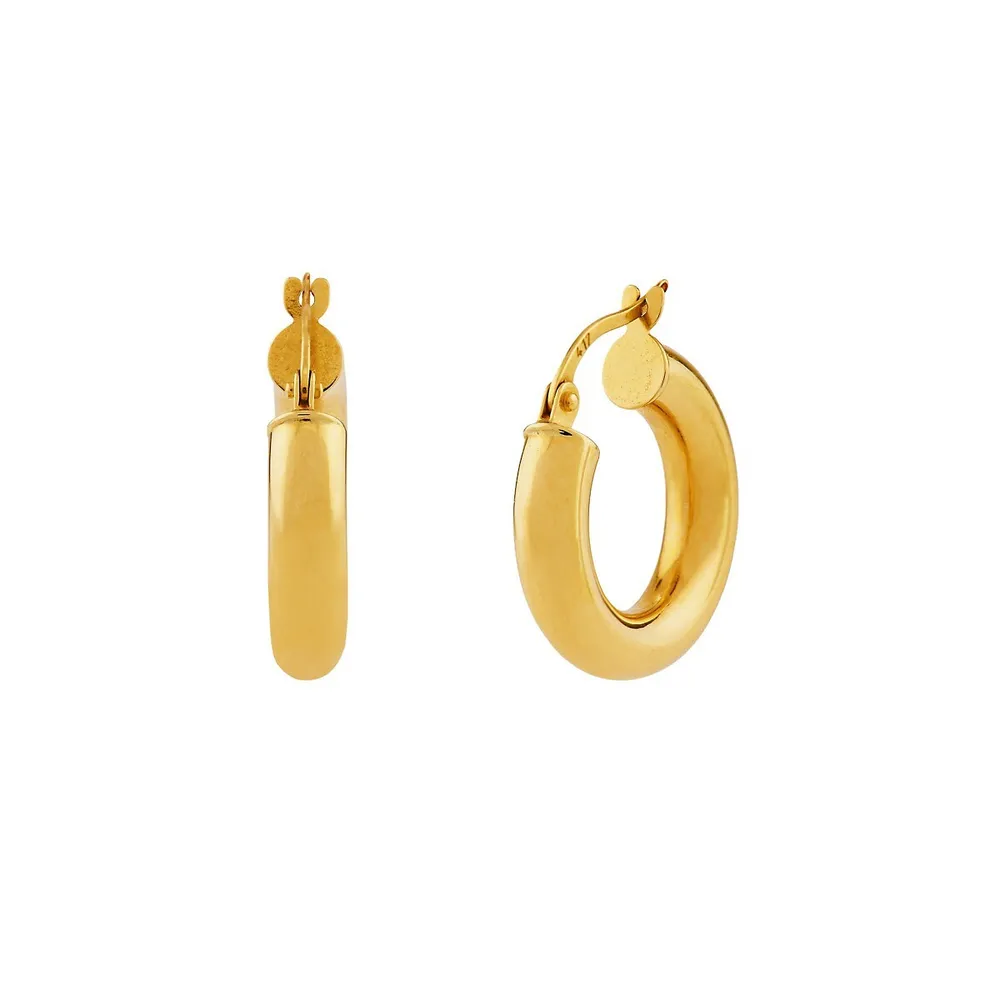 10k Gold Everyday Hoop Earrings