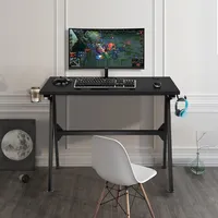 Gaming Desk Home Office Pc Table Computer Desk With Cup Holder & Headphone Hook