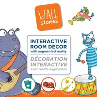 Kids Wall Decals - Interactive Wall Stickers - Augmented Reality With Free App, Discover Music, Educational Toy