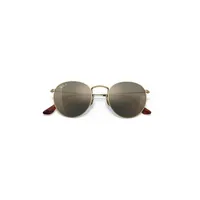 Round Titanium Polarized Sunglasses