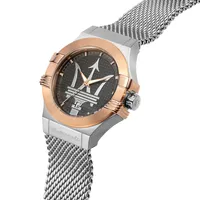 Potenza 42mm Quartz Stainless Steel Watch In Silver/silver