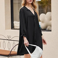 Women's Lace-up Cover-up Dress
