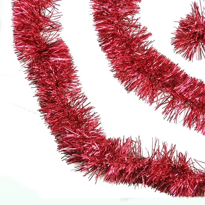 Northlight 50' x 4 Iridescent Wide Cut Tinsel Garland