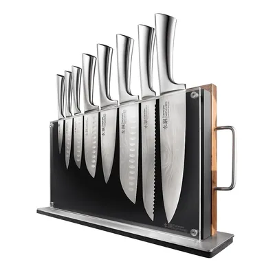 Damashiro® Bodo 10 Piece Knife Block with Chopping Board