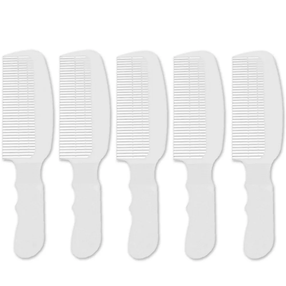 5 Pack Wahl Flat Top Comb White #3329-100