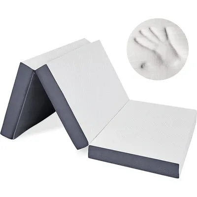 6 Memory Foam Mattress Portable Bi-Layered Trifold