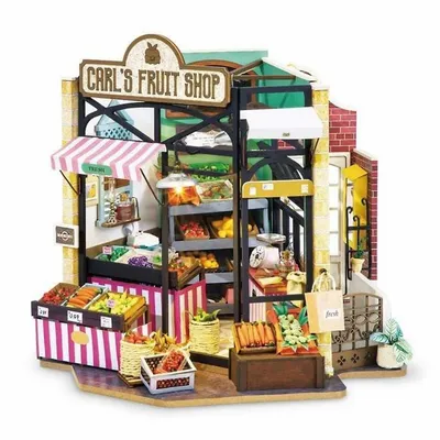 Carl’s Fruit Shop Dg142 Vegetable Market Diy Miniature