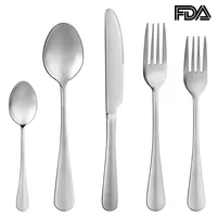 20-piece Flatware Set, Stainless Steel Cutlery Tableware Dinnerware Utensils Set Service For 4 People