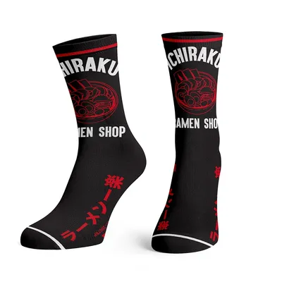 Naruto Ichiraku Ramen Kanji Crew Socks
