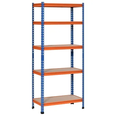 5-tier Storage Shelf Rack With Adjustable Shelves