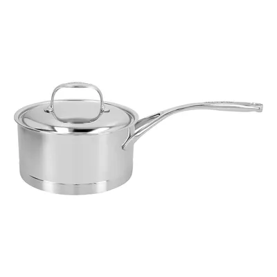 Atlantis 7 2.2 L 18/10 Stainless Steel Round Sauce Pan With Lid, Silver