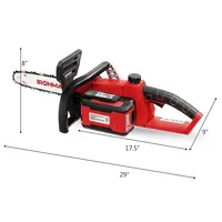Ironmax 12-inch 40v Cordless Chainsaw With 4.0ah Lithium-ion Battery And Fast Charger