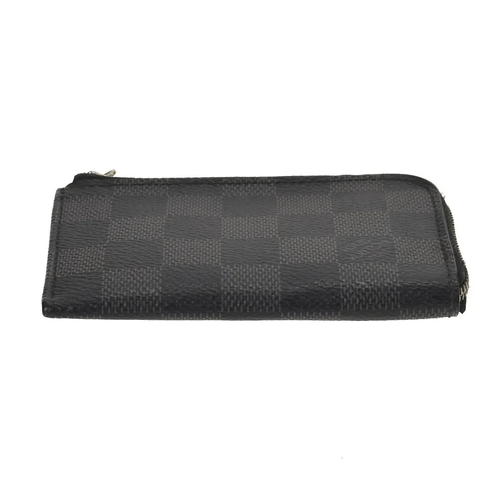 Louis Vuitton Porte Monnaie Jour Black Canvas Wallet (Pre-Owned)