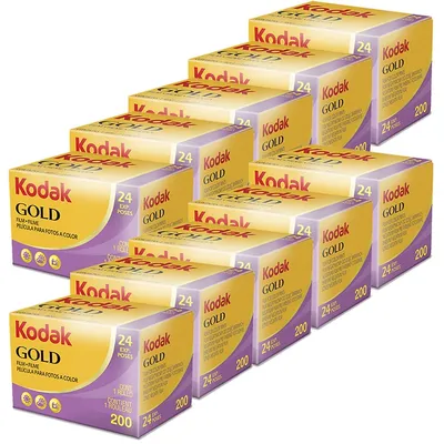 Packs Kodak Gold 200 Color Negative Film 35mm Roll Film