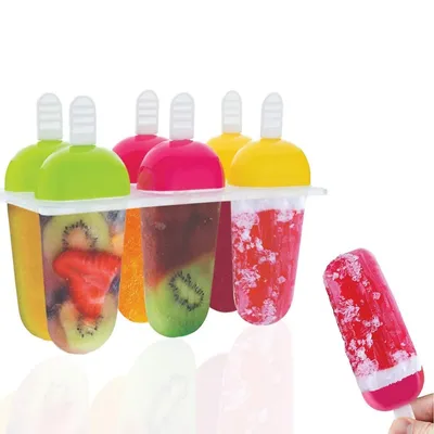 Homemade Ice Pop Maker, Reusable, Frozen ,Easy Release Candy & Kulfi Mould BPA-Free