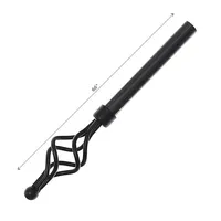 16/19mm Metal Drape Pole Set Urban - Black